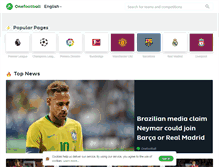 Tablet Screenshot of onefootball.com